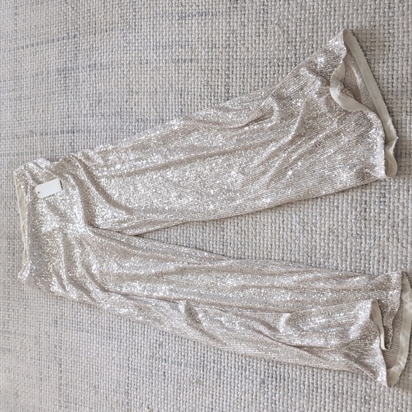 By Together sequin high waist flare pants NWT - Picture 2 of 5